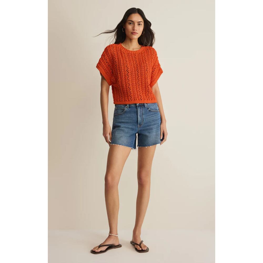 Z Supply Ballast Crochet Sweater Top - Tiger Lily NWT VARIOUS SIZES - Picture 4 of 4